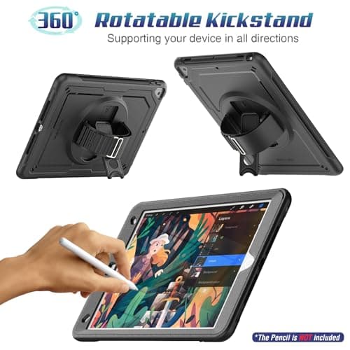 SEYMAC stock Case for iPad 9th/8th/7th Generation 10.2'' 2021/2020/2019 — view 3