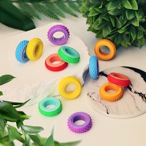 Fidget Rings for Kids & Adults – 12pk Sensory Spinner Toys — view 4