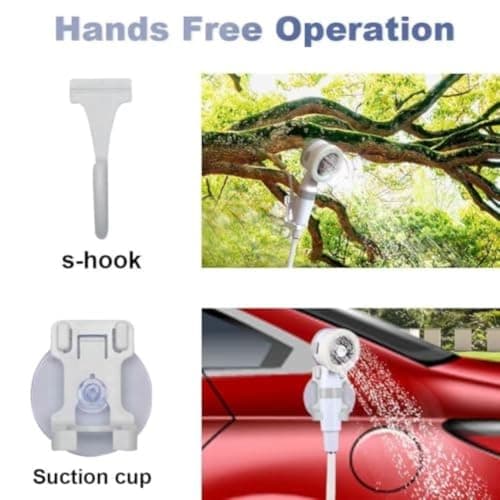 Vasiumic Rechargeable Portable Camping Shower Pump, Cordless Outdoor Shower Head Set, Compact Pump Camping, Hiking, Travel, Car & Pet Washing — view 6