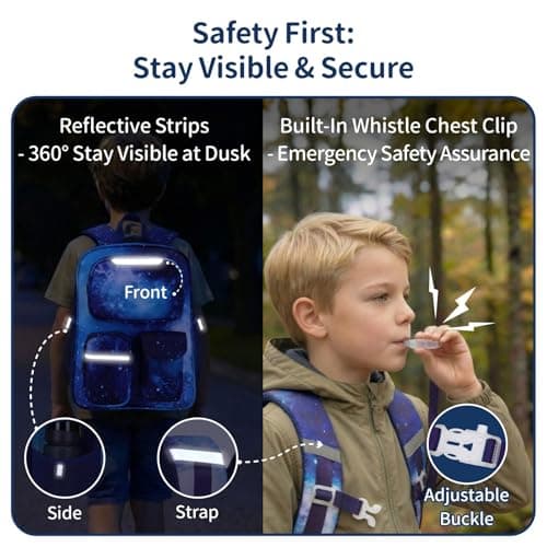 Bagseri School Bag for Boys 8-12 Years - Rucksack for Primary School — view 4