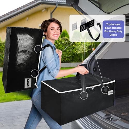 ZFWDSY Moving Boxes 6 Pack,Clothes Storage Large Moving Bags — view 3