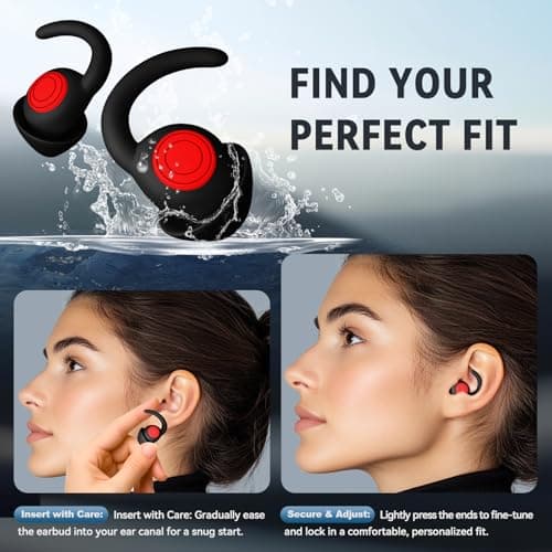 SUPCEAT Ear Plugs for Sleeping Noise Canceling, 2 Pairs(S/L) Reusable&Washable Earplugs Sound Blocking, Soft Silicone Noise Reduction Ear Plug for Sleep, Music, Parties, Festivals, Concerts — view 5