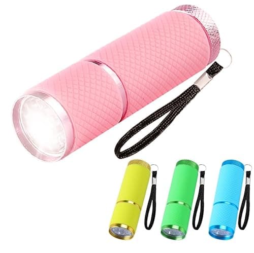 NIXRET Small Torch Super Bright with 9 LEDs, 4 Pack Torches Battery Powered, Camping Hiking Outdoor Gifts