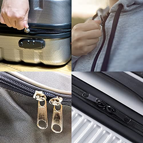 FEIGO Zip Repair Kit with Pliers, 171pcs Zipper Repair Set (#3#5#8), Heavy Duty Metal Zipper Sliders & Stops with Storage Box for Jackets, Bags, Luggage, Tents, Sewing DIY — view 4