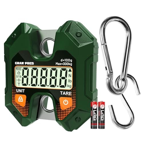 GRAM PRES Digital Hanging Scale 660LB/300KG,Handheld Mini Crane Scale