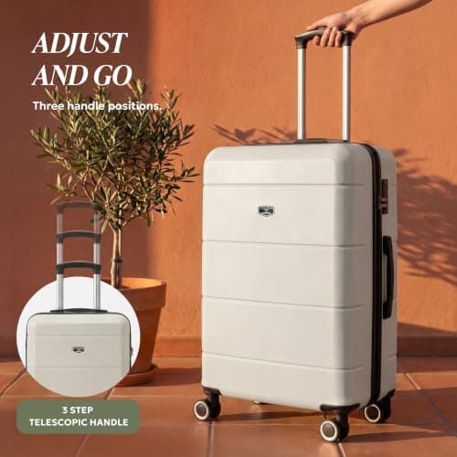 LUGG 28 Inch Jetset Suitcase Hard Shell Case 4 Wheel Travel bag Lightweight ABS Material with TSA Lock Approved for Travel with easyJet, British Airways, RyanAir, Virgin Atlantic, Emirates(75x49x29cm) — view 5