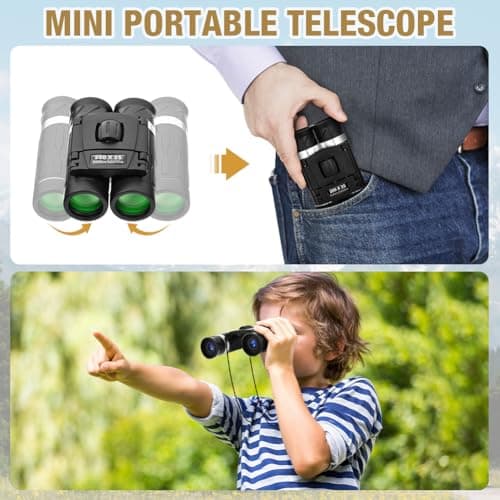 OFFCUP 200x25 Compact Binoculars for Adults and Kids, Mini Pocket Binocular — view 6