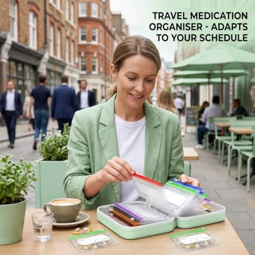 Tablet Organiser, A8 Waterproof Pill Organiser Pouch for Daily Use — view 5