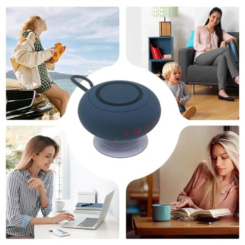 Bathroom Speaker, Waterproof Speaker Suction Cup Subwoofer — view 3