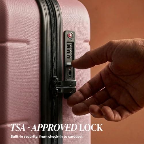 LUGG 28 Inch Jetset Suitcase Hard Shell Case 4 Wheel Travel bag Lightweight ABS Material with TSA Lock Approved for Travel with easyJet, British Airways, RyanAir, Virgin Atlantic, Emirates(75x49x29cm) — view 6