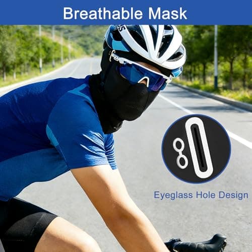 wadafen Motorbike Balaclava Motorcycle Silk Summer UV Protector — view 2