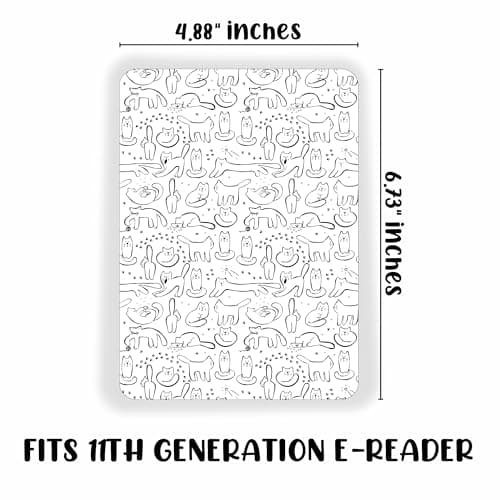 E-Reader Cardstock Paper Inserts for Clear Case | 12 pk 4.88 x 6.73” inches Paper White 11th Generation 6.8" Screen Compatible Put Behind Case Colorful Floral Designs Change Out (1856 Design Mix 2) — view 3