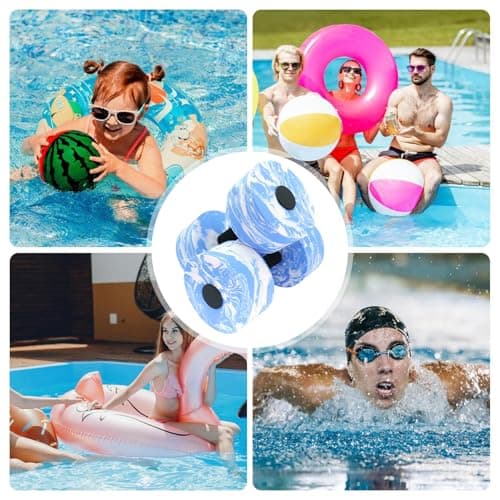 Aquatic Aerobic Dumbbell - Aquatic Training Tools, Swimming Strength Set, Flotation Device | Lightweight Foam Floating Fitness, Durable Gym Equipment, Travel & Vacation — view 4