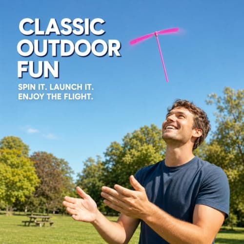 Hand Rub Flying Propellers 15 Pcs - Retro Bamboo Dragonfly Activity Props — view 5