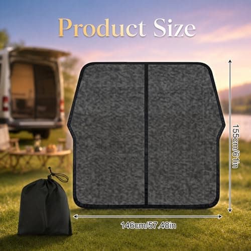 Normodic Mosquito Net Magnetic for VW T5 T6, Tailgate Fly Screen with Magnetic Closure, Rear Door Mesh Screen Van Bug Protection, Boot Sun Shade Netting Mesh Curtain for Outdoor Camping Travel — view 5