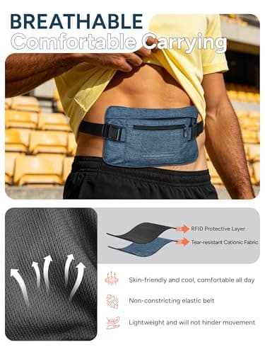 travel inspira Travel Money Belt, Passport Holder, Bum Bag, Travel Wallet — view 4