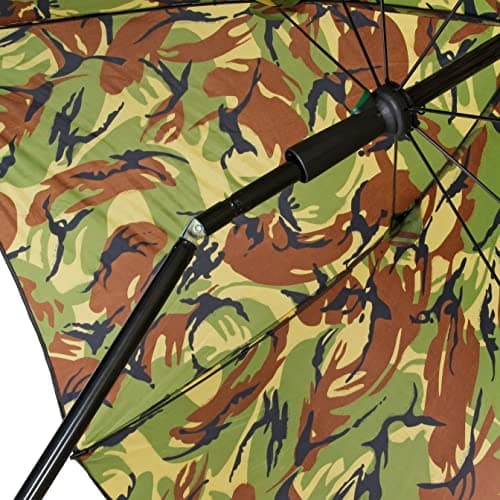 DNA Leisure 45" Fishing Umbrella with Tilt Function + Brolly Ground Spike DPM Camo – Waterproof Angling Shelter Set for Carp & Coarse Fishing Anglers Accessories — view 5