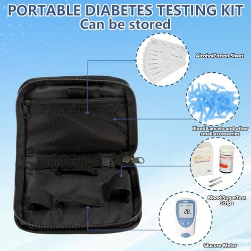 Portable Diabetes Bag for Travel with Mesh Pockets (15.5 x 11.5 cm) — view 3
