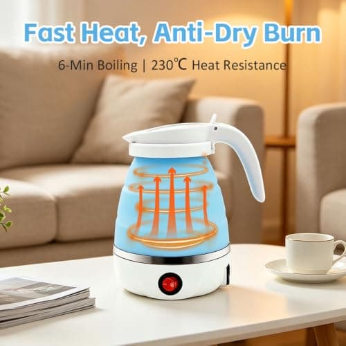 Travel Kettle Electric Foldable Camping Kettle Collapsible Kettle — view 3