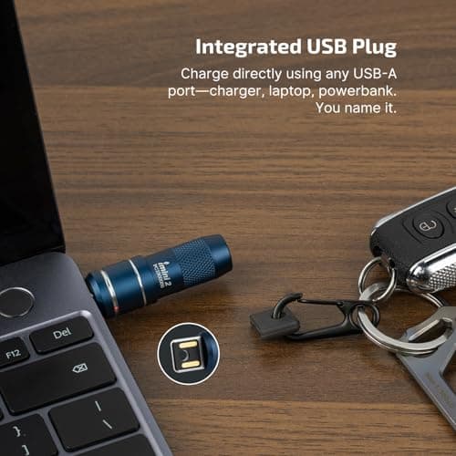 OLIGHT imini 2 Keychain Rechargeable Small EDC Torch, Midnight Blue — view 5