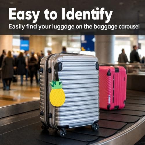 OPUHOHR 6 Pack Summer Travel Baggage Tags, Unique Baggage Tag for Suitcase — view 4
