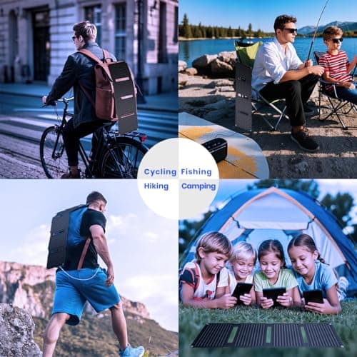 30W Solar Panel Portable Solar Charger QC3.0 18W USB-A/C for Cellphones — view 6