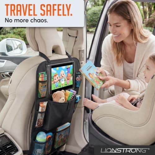 LIONSTRONG® Back Seat Car Organizer [WATERPROOF] - Tablet Pocket — view 5