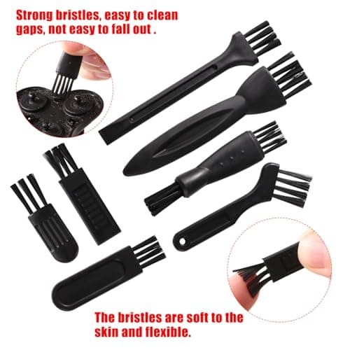 YIXISI 21 PCS Shaver Cleaning Brush Set, Electric Shaver Razor Cleaning Brush, Hair Remover Shaving Razor Brush Replacement, for Removing Beard Debris and Dust — view 3