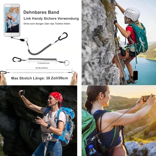 HEZEN Magnetic Clip for Cell Phones on Backpack Strap, Magnetic Phone Holder for Shoulder Strap, Mobile Phone Strap Attachment Clamp - Suitable for Hiking/Climbing/Travel/Outdoor — view 5