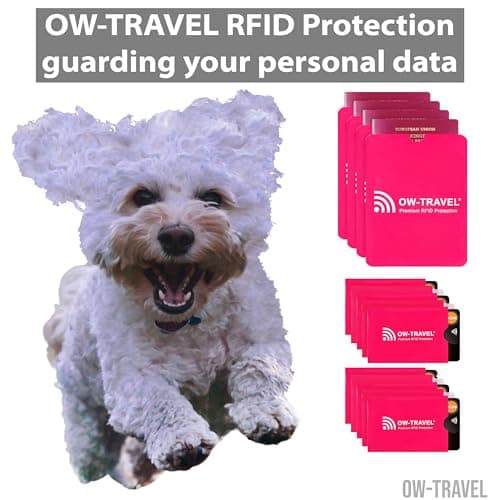 OW-Travel RFID Card Sleeves 10 Pcs, Passport Holders 4 Pcs, TUV Certified — view 2