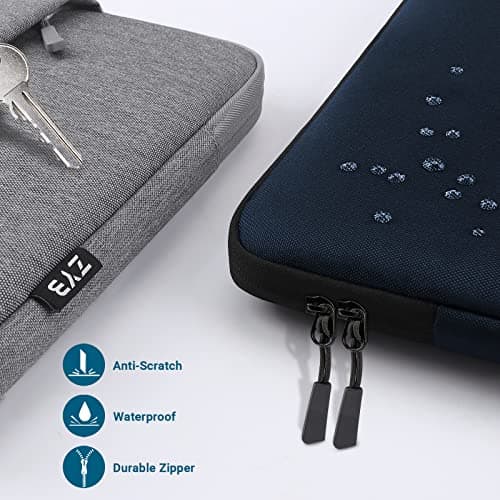 ZYB 15.6 Inch Laptop Notebook Sleeve Protective Case with Accessory Bag,Shockproof Waterproof Laptop Case 15.6 Inch for 15'' Lenovo ThinkPad IdeaPad Acer ASUS HP Dell Chromebook Mac Pro 16,Blue — view 6