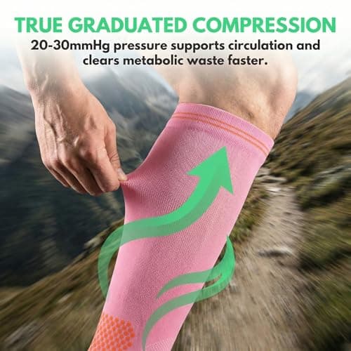 Odtmger Compression Socks for Women & Men Circulation 20‑30mmhg Knee High Sock is Best Support for Athletic Running,Cycling — view 4