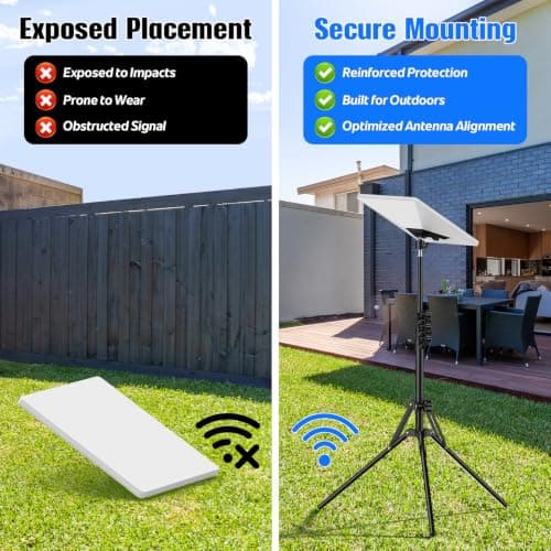 IMAYCC Starlink Mini Tripod Mount, 3-Level Height & 360° Adjustable — view 5