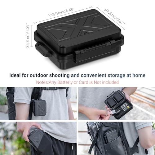 NP-FZ100 NP-W235 Portable Camera Battery Memory Card Storage Case — view 6