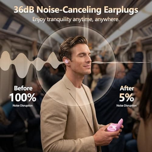 Ear Plugs for Sleep, 36dB Noise Canceling, Silicone Ear Plugs for Sleeping — view 3