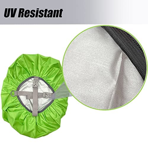 LICQIC Waterproof Rain Cover for Backpack, M (40-50L), Green — view 5