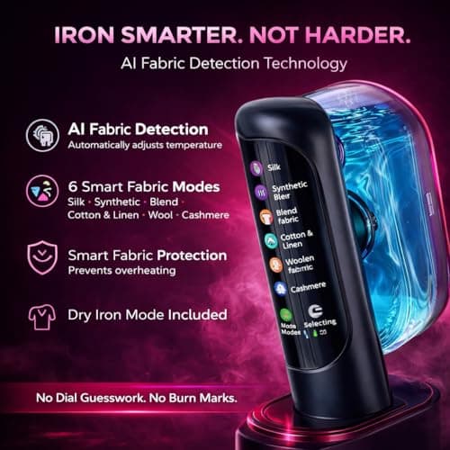 Nexir Travel Clothes Steamer, Handheld Garment Steamer with 10-Second Fast Heat, 6 Fabric Modes, Portable Clothes Steamer for Travel, Curtains & Home — view 2