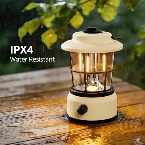 Lepro Rechargeable Camping Lantern, 3600mAh Retro Dimmable Tent Light — view 5