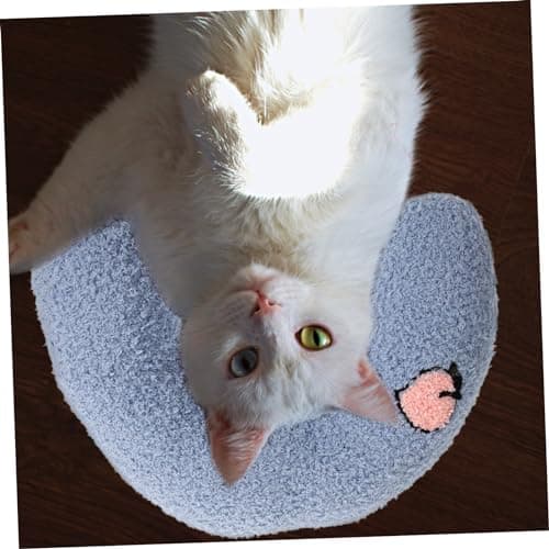 BESPORTBLE U-shaped Cat Pillow 4-pack for Cats and Kittens Comfortable Neck Support Soft Plush Material White Pink Blue Yellow for Deep Sleep and Indoor Play — view 6
