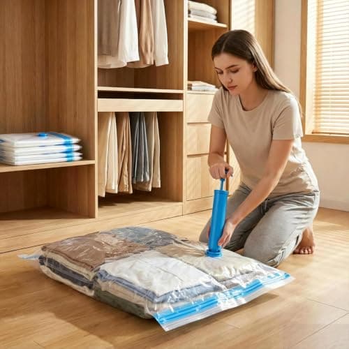 Vacuum Compression Storage Bags Clothes Space Savers Blanket Packing Bags — view 3