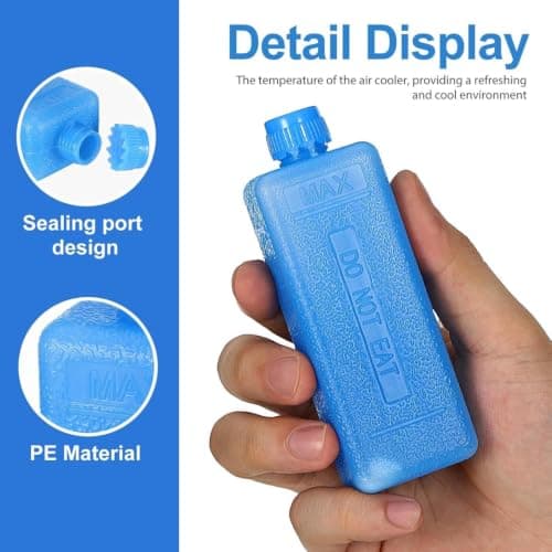 8-Pack Portable Small Ice Cooling Bricks, Reusable Ice Packs For Air Conditioners, Long Lasting Freezer Blocks For Cooler Bag, For Camping Fishing Picnic — view 2