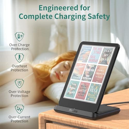 PlusAcc Wireless Charging Dock for Kindle Colorsoft & iPhone 14 Pro Max — view 4
