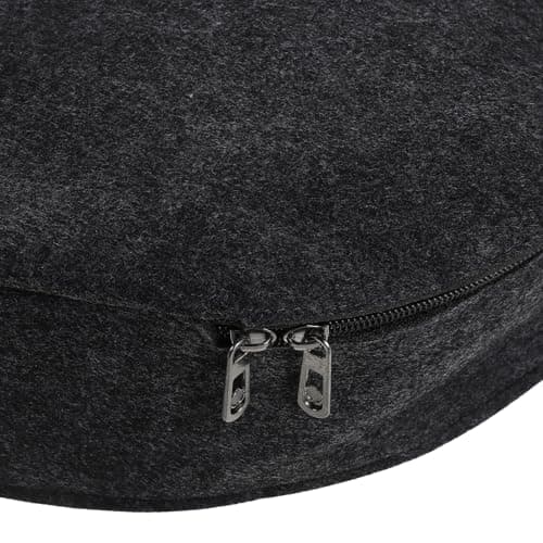 RORPOIR 1pcs Felt Charging Cable Organizer Electric Car Charging Accessories Bag round Premium Felt Charger Pouch Efficient Organization Fashionable Travel Outdoor Use — view 3