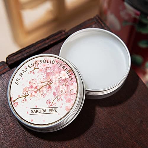 Solid Perfume Stick Floral Essence Portable Travel Perfumes for Women's Fragrances Long Lasting Pocket Balm Perfume Stick Natural Floral Fragrance Parfum for Women (sakura) — view 2