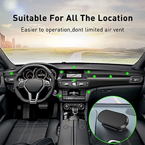 TUKEFEV Car Phone Holder 2 Pack Mount Multi-Functional 360°Rotating Car Mount Holder Magnetic Adsorption Phone Car Mount Cell Holder Fit All Smartphone — view 6
