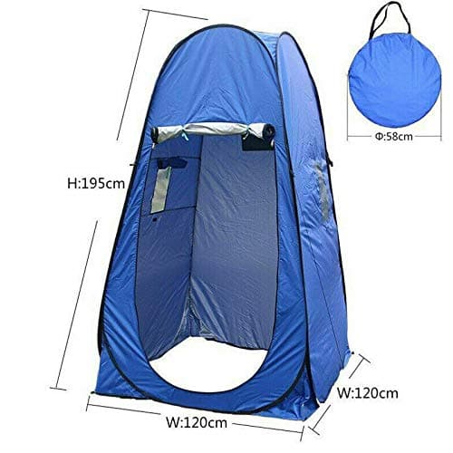 TRENDI Lightweight,Portable Instant Pop Up Tent Ideal For Camping Toilet, Shower, Privacy Space/Room For Camping Caravan Picnic Fishing and Festivals Holidays Beach Shower Changing Tent- Colour Varies — view 2