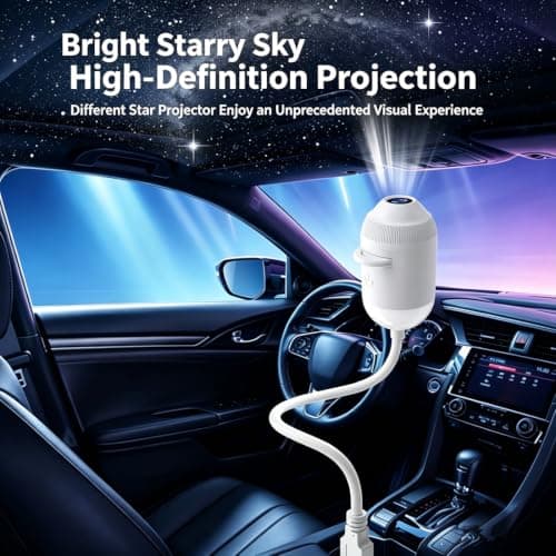 Comauo Night Light Projector, Plug-and-Play HD Star Projector (24 Films) — view 5