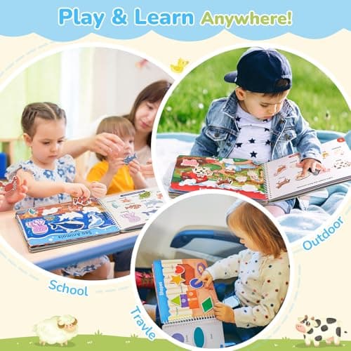 JoyCat Busy Book for Toddlers 3-5, Preschool Learning Activities 15 Themes — view 6