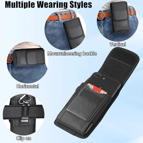 Heavy Duty Phone Holster with Belt Clip for 5.8-6.8 inch Smartphones — view 5