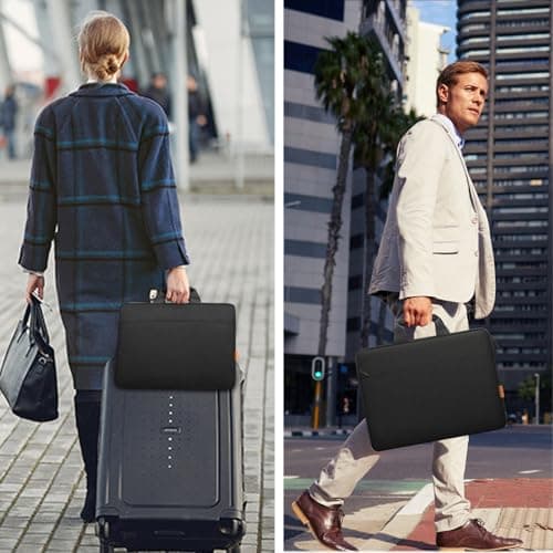ZYB Waterproof Laptop Bag 15 15.6 16Inch Laptop Case 15 15.6 16 Inch-Black — view 2